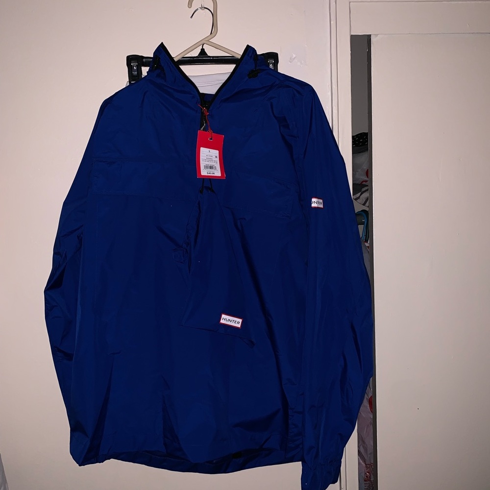 big blue raincoat for women SOLD